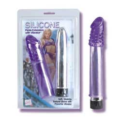 Silicone Penis Extension with Vibrator