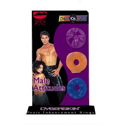 Male Attitudes CyberSkin Rings