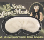 Glow In The Dark Satin Love Mask