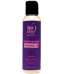 Adam and Eve Pheromone Massage Oil Strawberry