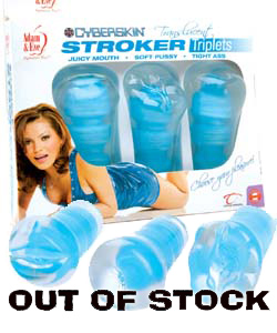 Adam and Eve CyberSkin Translucent Stroker Triplets