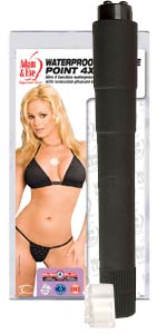 Adam and Eve Waterproof Pleasure Point 4X, Black - A8753-6