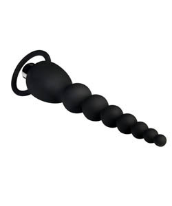 Adam and Eve Silicone Vibrating Anal Beads