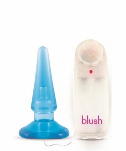 Anal Pleaser Vibrating Butt Plug Blue