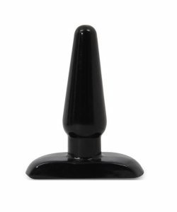 Hard Steel Butt Plug Small Black