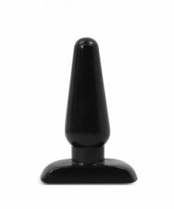 Hard Steel Butt Plug Medium Black