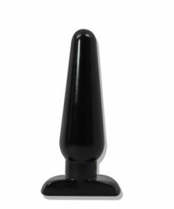 Hard Steel Butt Plug Large Black