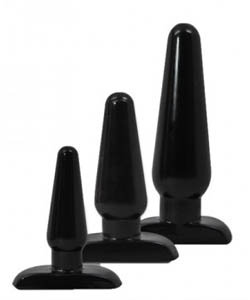 Hard Steel Anal Trainer Kit Black