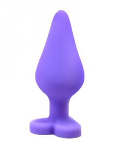 Naughtier Candy Heart Butt Plug Fuck Me Purple