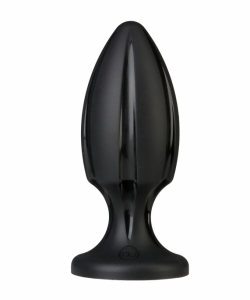 The Rocket Silicone Butt Plug Black