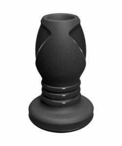 The Stretch Tunnel Butt Plug Medium Black