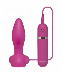 Touch Vibrating Butt Plug Pink
