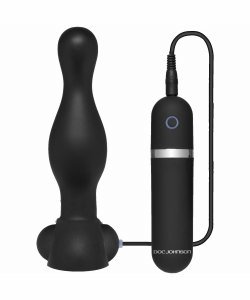 Delight Vibrating Butt Plug Black