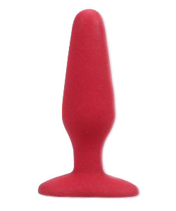 Smooth Classic Butt Plug Red Slim Medium