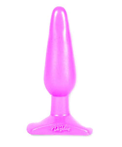 Smooth Classic Butt Plug Hot Pink Slim Medium