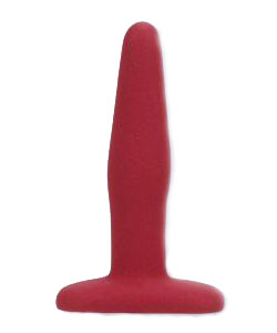 Non Skid Butt Plug Red Small