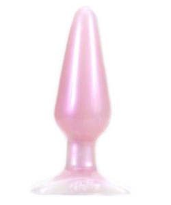 Iridescent Butt Plug Pink Medium