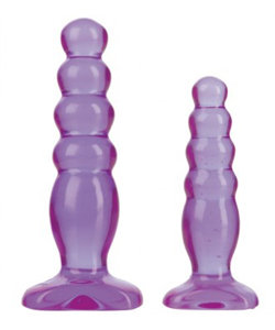 Crystal Jellies Anal Delight Trainer Kit Purple