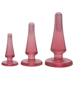 Crystal Jellies Anal Initiation Kit Pink