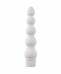 White Nights 7 Inch Ribbed Vibrator