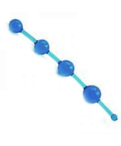 Jelly Thai Anal Beads Blue