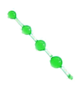 Jelly Thai Anal Beads Green
