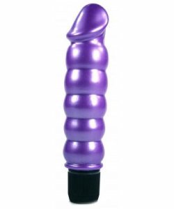 Pearl Shine Beads Lavender Anal Vibrator