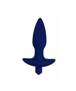 Corked 2 Vibrating Medium Butt Plug Blue  