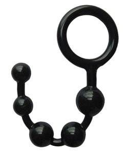 Hung Man Tools Anal Beads Black