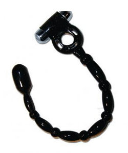 Wet Dreams Deep Snake Ring Anal Beads Black