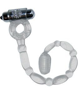 Wet Dreams Deep Snake Ring Anal Beads Clear
