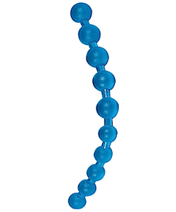 Jumbo Thai Jelly Anal Beads Blue