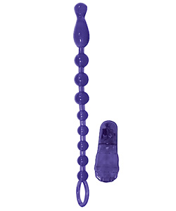 Purple Vibrating Butt Beads