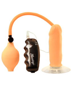 Vibrating Throbbing Anal Balloon Pump Flesh 