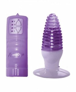 Party Girl Ribbed Jelly Plug Purple