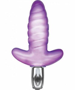 Velvet Kiss Anal Vibrator Royale Twist Purple 