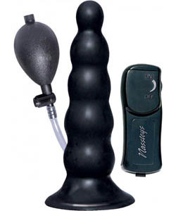 Ram Inflatable Vibrating Anal Expander Black