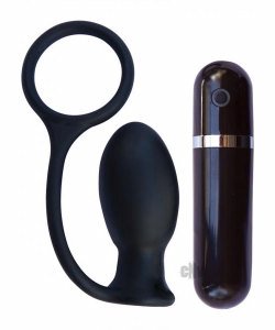 Mack Tuff Butt Thriller Black Vibrating Plug