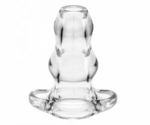 Double Tunnel Plug XLarge Clear