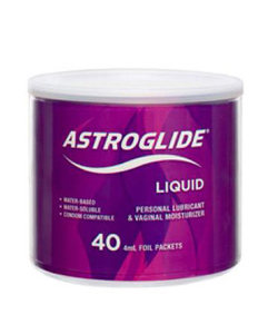 Astroglide Lubricant 4ml Package 40pc Bowl