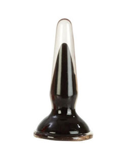 Crystal Cote Butt Plug Black 