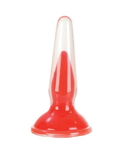 Crystal Cote Butt Plug Red 