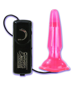 Tush Teaser Vibrating Butt Plug Pink 