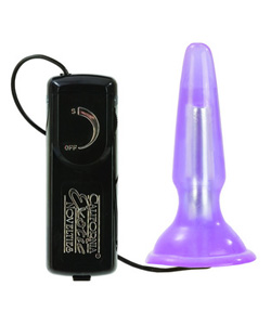 Tush Teaser Vibrating Butt Plug Purple