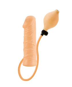 Inflatable Stud Dildo Ivory