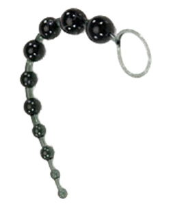X-10 Black Jelly Anal Beads