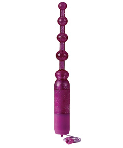 Waterproof Vibrating Pleasure Beads Purple