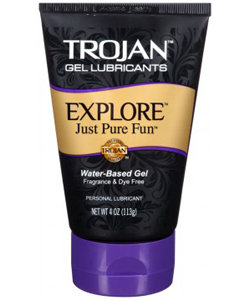 Trojan Explore Water Based Gel Lubricant 4 Oz