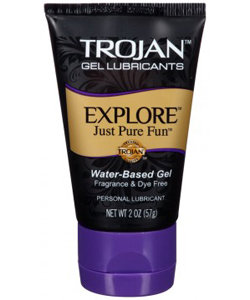 Trojan Explore Water Based Gel Lubricant 2 Oz