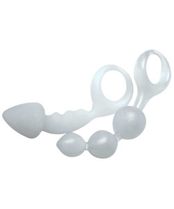 Bottoms Up Anal Toy Set Clear 
